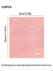 Brick Wall Stickers, Self-Adhesive Waterproof Easy To Clean, Anti-Collision Soundproof, Modern Style, Suitable For Living Room, Bedroom, TV Background Wall, DIY Decoration, Wall Renovation, Upgrade The Feel! Suitable For Birthday, Anniversary, Valentine's Day, Christmas, Wedding And Other Occasions. Also Suitable For Back To School Season, Graduation Season, Halloween, Christmas, National Day Party, Gathering, Teacher's Day Gifts, Etc. - Coral Orange - View 9