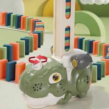 TendenciaAutomático Trenes Dominó 60 Pcs Pvc Para Niños 3-12 Años Verde DinosaurioCalidad premium - 1 - Ver 2