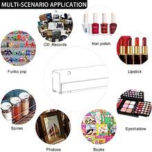 4 Pack Nail Polish Rack Wall Mounted Shelf Clear Acrylic Nail Polish Organizer Display Clear Nail Polish Wall Rack Nail Plies For Nail Techs, Nail Supplies, Makeup, - như hình ảnh - Xem 6