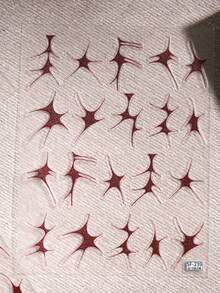 1 Stück Valentinstag Prägung Nagel Sticker - Kreative Sticker, süßer und einfacher Stil, rote Dornen und Flammen, coole Muster Kunst, Y2K Nagelkunst Dekoration Sticker. Geeignet für Nägel/Handyhüllen/Tagebuch Verpackung. Ein Muss für mädchenhafte Nagelkunst Designs. DIY Feiertags Geschenk Dekoration Sticker. Nagel Zubehör - Rot - Übersicht 1