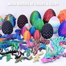 TendenciaFigura Dragón Impreso En 3d Con Huevo Sorpresa 30cmCalidad premium - Rojo láser - Ver 8