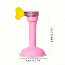 1 Splash-Proof Swivel Shower Extension Bathroom Vanities And Kitchen Sinks - Leak-Proof Silicone Faucet Extender With Adjustable Swivel, Easy Installation, Versatile Flow Rates, And Flexible Hose Connection - Blue - View 4