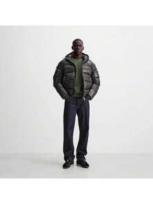 Men Outdoor Winter Coats - Black - View 1