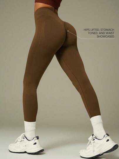 UONNOU 1 Piece Of Women's Sports Shaping Leggings, Shaping Pants, Sports Pants, Tights, Peach-Shaped Buttock Lifting, Waist Slimming And Tummy Control, Leg Shaping And Slimming, Wrinkle-Free Design To Prevent Embarrassment, Mesh Breathable Design, Seamless Knitted Fabric, Soft And Comfortable, High Elasticity And High Shaping, Classic Basic Style, Suitable For Sports, Outdoor Activities, Gym, Yoga, Running, Workout, Daily Wear, Casual Wear, Work, Street Style, Holiday Parties, Fashionable Sports And Casual Shaping Clothing, All Seasons, Spring And Summer Styles.