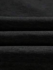 Men's Loose Fit Drawstring Waist Casual Wide Leg Pants - Black - View 7