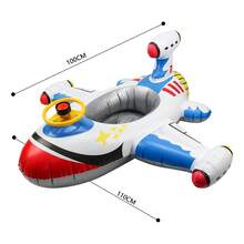 TendenciaFlotador Inflable Para Piscina De Bebé Con Forma De AviónCalidad premium - Azul - Ver 3