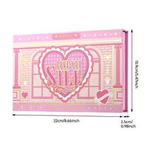 Julystar 甜美粉色多功能彩妆盘，包含眼影、腮红、高光和唇彩，打造完整面部彩妆，可爱旅行彩妆套装，轻松打造单色妆容 - 彩色 - 查看 12