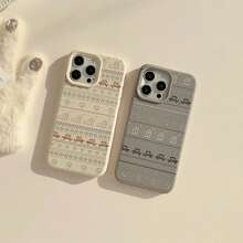 Funda de teléfono a prueba de golpes Un regalo de Navidad imprescindible, esta funda de teléfono con temática invernal, creativa y moderna, en forma de corazón con un perrito y copo de nieve, es completamente protectora y a prueba de golpes, compatible con la serie Apple  17/16/15/14/13/12/11. Esta encantadora funda protectora suave es una excelente funda protectora a prueba de golpes para chicas y mujeres. - 1 pieza - Ver 6