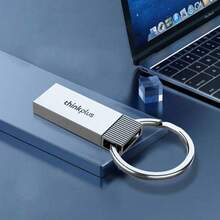 Lenovo TU201 Portable USB Flash Drive With Hanging Ring, All-Metal Body, Suitable For Various Scenarios, Stable Transmission, Data Protection, Long-Lasting Use - Pearl Nickel - View 7