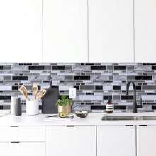 Livebor Peel And Stick Kitchen Wallpaper Backsplash Wall Paper For Kitchen 118inch X 787inch Backsplash Tiles Wallpaper Peel And Stick Waterproof Countertop Contact Paper For Bathroom Cabinet - ColorB - 查看 5