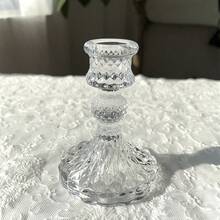 1/2/3/10 Stück Kerzenhalter mit klarem Kristalldesign, geeignet für Heimdekoration, Hochzeitsdekoration, romantisches Kerzenlicht-Dinner, Geburtstagsparty, Herbst, Valentinstag, Weihnachten, Winter, Feiertage, Feiertags-Grundausstattung - Verschiedenfarbig - Übersicht 9