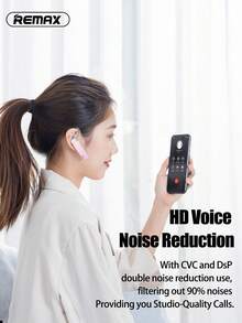 REMAX Ultra-Light Clip-On Wireless Earbuds; Smart Noise Proof & Crystal Calls; Headset Fits Both Right And Left Ear; Dual Pairing; Wireless 5.4 Stable Compatible With IPhone/Android; Secure Fit All Day; Hand-Free Earpiece;Wireless Headphone ﻿ - T9 - View 4