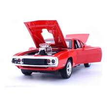 TendenciaDodge Challenger Coche De Juguete Miniatura Metal Autos 1:32Calidad premium - Negro - Ver 3