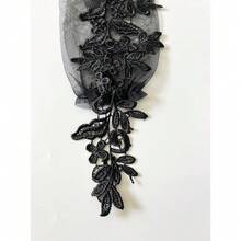 Long Lace Fingerless Elbow Gloves - Sheer Mesh Tulle Opera Wedding Gloves For Prom Dance Costume Party,20inch,Black - Đen - Xem 6