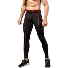 Pantalones de compresión, Mallas de entrenamiento deportivo con bolsillo/sin bolsillo - Color caoba - Ver 3