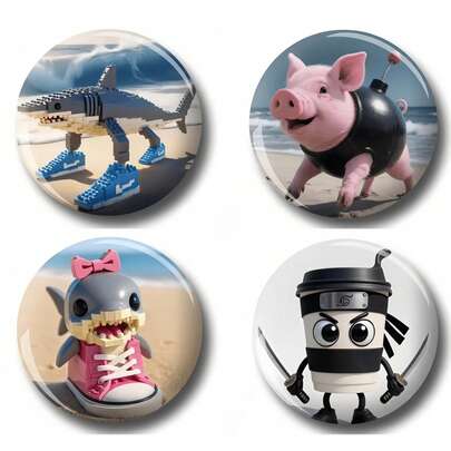 Interesting Pattern Badge Brooch, Women's Lapel Pin Brooch, Bag Pendant, Fashion Accessory, Fun Gift For Friends, Family, Teachers And Classmates