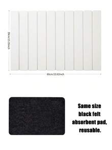 1pc Foldable Silica Gel Dish Drying Mat With Absorbent Pad - Multifunctional Kitchen Drainer Mat, Sturdy & Non-Slip, Also Suitable As Bathroom Countertop Coaster & Splash Guard, Quick Drying, Great Mother's Day Gift - Multicolor - View 15