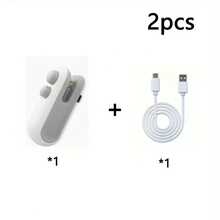 Bộ dụng cụ dán túi đựng đồ ăn nhẹ | 1 máy dán + 1 cáp sạc USB, pin lithium tích hợp, tiêu thụ điện năng thấp, thiết kế từ tính nhấn tay, nhỏ gọn tiện lợi cho gia đình/dã ngoại/du lịch, dụng cụ dán túi bánh quy và khoai tây chiên, hoạt động êm ái và hiệu quả. - Nhiều màu - Xem 12