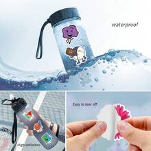 122张BFDI《梦幻岛大作战》贴纸，适用于节日装饰、复活节、DIY马克杯、笔记本电脑、滑板等。一套色彩鲜艳、极具美感的涂鸦贴纸，非常适合用于日记本、剪贴簿和派对用品。 - 彩色 - 查看 5