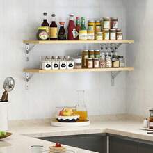 2PCS Stainless Steel Triangle Brackets Wall Shelf Bracket Heavy Support Wall Mounted Bench Table Shelf Bracket Hardware - Multicolor - View 4