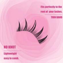 10对卡通风格湿润效果泰式动漫人物角色扮演假睫毛，5-11毫米浓密卷翘夸张娃娃睫毛，韩式/日式睫毛