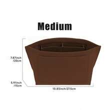 Túi lót bên trong Le Pliage Tote Bag, túi đựng đồ đa năng bằng nỉ có khóa kéo. - Cà phê - Xem 10