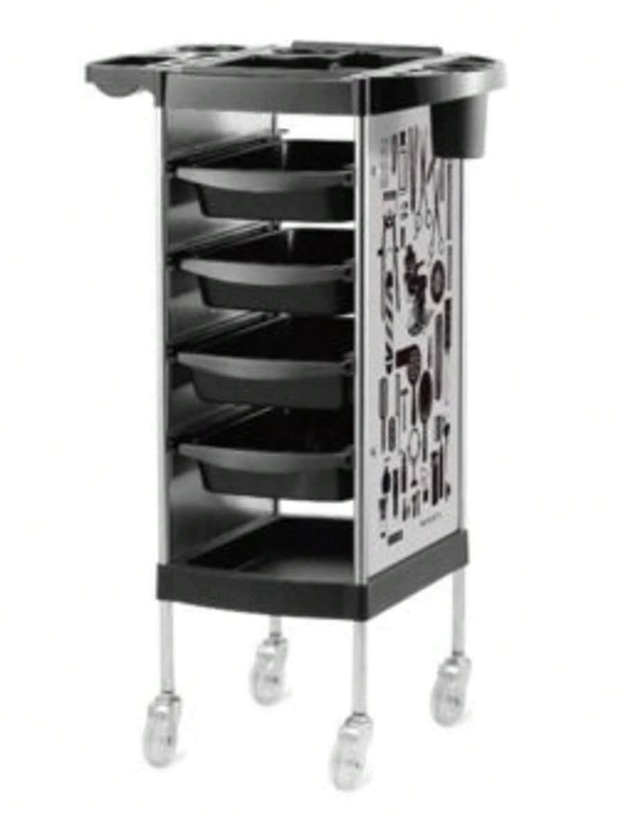Carrito Auxiliar Salon De Belleza Peluqueria - Blanco - Ver 1