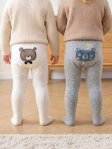 2 PCS Baby Toddler Leggings Baby Tights, Cute And Cartoon - Styled, With A Moderate Thickness. They Are Soft And Skin - Friendly, - Multicolor - View 10