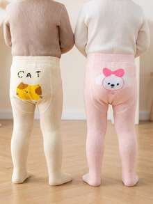 2 PCS Baby Toddler Leggings Baby Tights, Cute And Cartoon - Styled, With A Moderate Thickness. They Are Soft And Skin - Friendly, - Multicolor - View 9