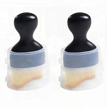 2 Piece Car Detailing Brush Kit With Cover Car Interior Cleaning Brush Dust Brushes With Soft Bristle Suitable For Cleaning The Dashboard Screen Air Vent Seats And Gaps. - 如圖 - 查看 1