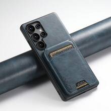 SUTENI, carcasă de telefon de lux din piele ecologică, cu suprafață netedă, cu ceară uleioasă și suport pentru carduri, pentru Galaxy S26Ultra S25Plus S24 S23 S22, pentru rude, prieteni și vârstnici unisex, cadou de sărbători