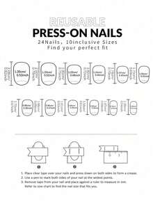 24pcs Oval Polka Dot French Style Acrylic Press-On Nails, Perfect Fit For Fingertips, Set Includes 1pc Jelly Gel And 1pc Nail File. Polka Dot Short Nails Make Your Fingertips Shine Brilliantly, Suitable For Parties, Dancing And Daily Use. - 彩色 - 查看 5