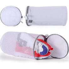 Set de 2 Bolsas de Lavado de Zapatos, Bolsas para Lavar Tenis en Lavadora, Bolsa de Malla para Zapatos, Tenis, Bolsa para Lavandería Grande con Cierre de Autobloqueo de 7 x 15 pulgadas,37367118 - Multicolor - Ver 5