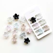 Kit 6 unidades Mini Presilhas de Cabelo Coloridas e Fofas 2.5cm Linda - Cor enviada aleatoriamente - Visão 2