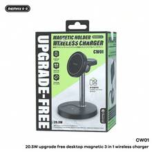 REMAX 20.5W Upgrade Free Desktop Magnetic 3 In 1 Wireless Charger CW01