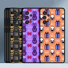 Funda Fnaf Five-nights-At-Freddys compatible con Samsung Galaxy A04s A50 A50s A04 A04e A5 A7 A70 A8 A80 A9 A01 Core, funda de TPU negra, funda compatible con  17 pro max, funda  17 pro, funda  17, funda  16 pro max - 5 - Ver 6