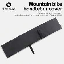 WEST BIKING Bicycle AntiScratch Waterproof Dustproof Handlebar Cover With Hook-And-Loop Adjustable Road Bike MTB Handlebar Dust Cover