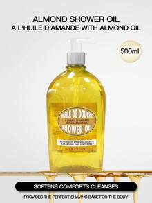 L'Occitane AMANDE Shower Oil, 250ml/500ml, Cleansing & Gentle On Skin - 500ml - View 7