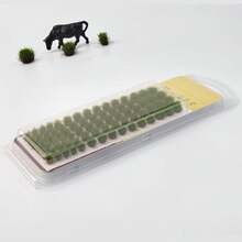 77片人造草丛，适用于DIY微缩景观、模型场景装饰和植绒人造草坪迷你装饰品 - As photo - 查看 8