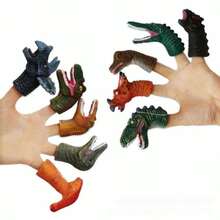 Dinosaur Finger Puppet, Dinosaur Model, Dinosaur Doll Interactive Finger Doll - Holiday Gift - Birthday Gift - Perfect Gift - Multicolor - View 6