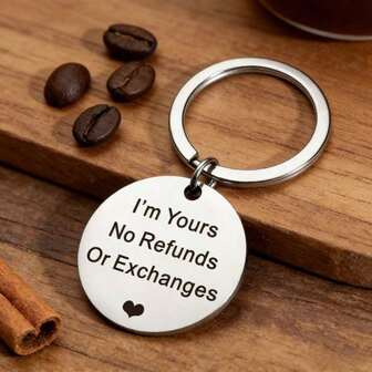 1pc Funny Keychain - Perfect Anniversary Gift For Couples- Valentine's Day Gift Idea