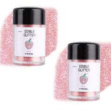 可食用闪光粉亮片珠光粉食品装饰撒粉，适用于饮料、葡萄酒、蛋糕、糖果、甜点、烘焙店、餐厅、素食 - 彩色 - 查看 28