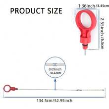 Transmission Dipstick With Instruction For Dodge Je/Ep Fluid Level Dipstick Tool With Marks Easy Read OE # 917-327 8863B, 9336, 42RLE, NAG1, 62TE - A - View 2