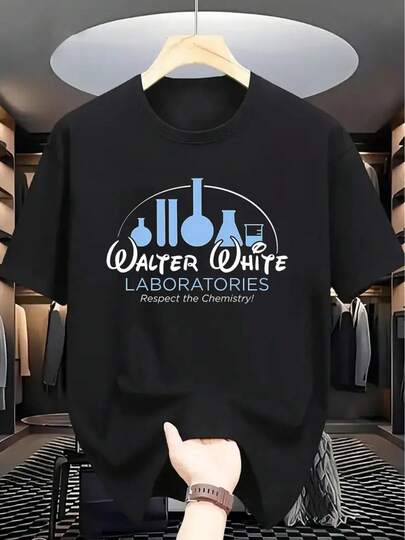 Camiseta unisex de verano con estampado de instrumento elemental de "Breaking Bad" de manga corta - Elegante y moderna, perfecta para ropa casual, lavable a máquina, disponible en 3 colores, regalo ideal para todas las ocasiones, camiseta de ropa casual |   Ropa casual moderna |   Lavable a máquina