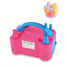 1个便携式电动气球泵，带双喷嘴，省时省力，非常适合派对装饰、毕业礼物、单身派对、伴娘礼物、父亲节礼物、万圣节装饰。