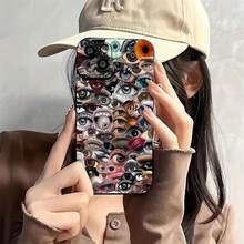 Llamativa funda de espejo caleidoscopio. También funciona como espejo y es compatible con  17,  16 Pro Max,  15 Pro Max,  13 y  12. Fabricada en TPU, ofrece protección contra golpes y caídas. Perfecta para amantes del arte, un regalo original para amigos y familiares, o para iniciar conversaciones en cualquier ocasión. Ideal para cumpleaños, festividades o simplemente para destacar. - Negro - Ver 3