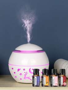 1pc USB 200ml Mini Mushroom Humidifier With Timer, 7-Color Lights, Quiet Operation, Suitable For Home Use, Essential Oil Diffuser - Multicolor - View 14