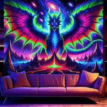 1pcFluorescent Colored Tapestry, Reactive Black Light Tapestry, E-Sports Room College Wall Hanging - GT4448 - View 7