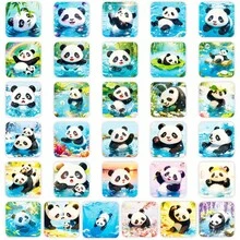 56张防水熊猫贴纸套装，创意可爱卡通熊猫装饰材料 - 彩色 - 查看 6