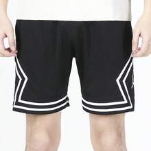 耐克男士 Dri-FIT Logo 抽绳速干运动休闲短裤 - 黑色 - 查看 3
